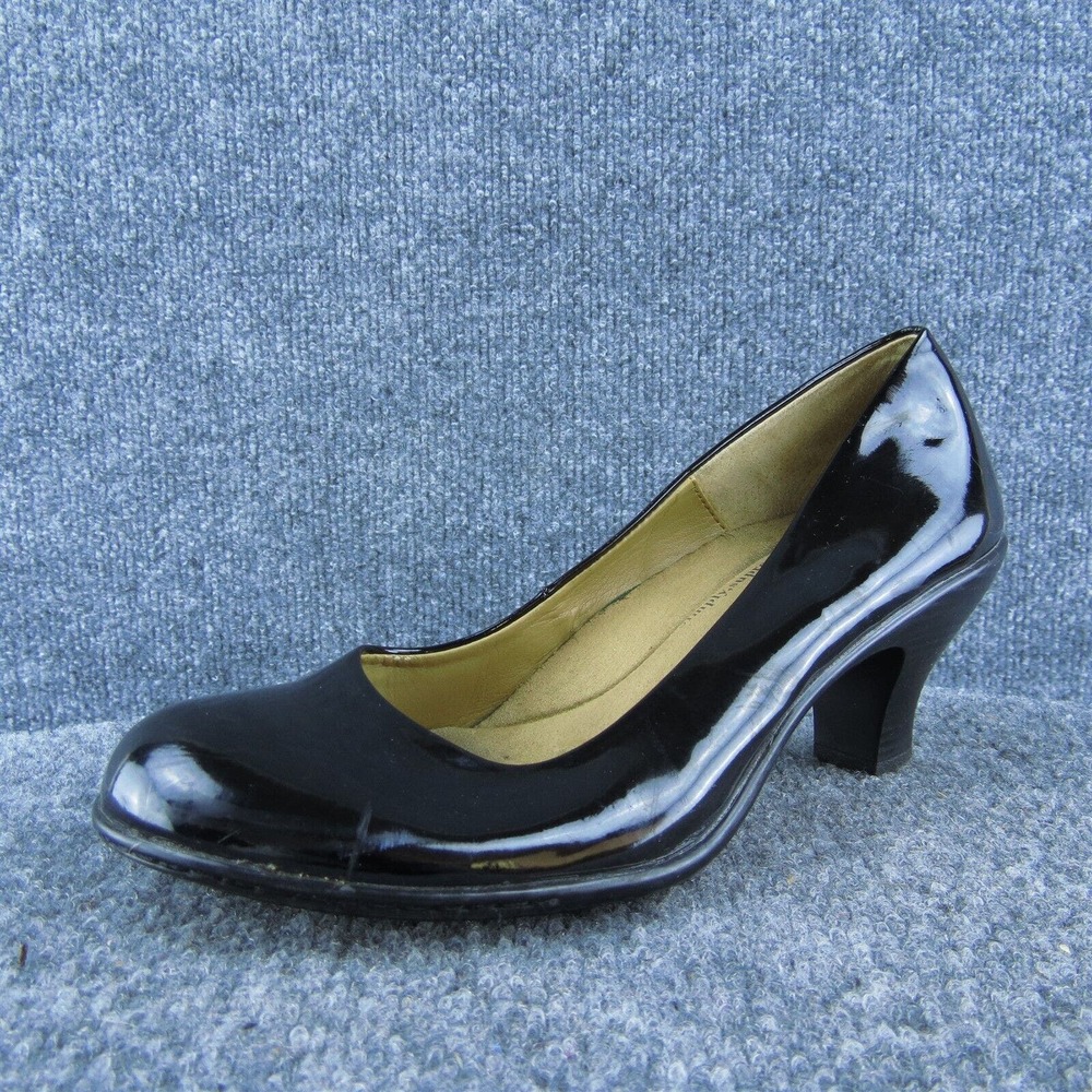 Softspots Women Pump Heel Shoes Black Synthetic Size 7.5‎ Medium